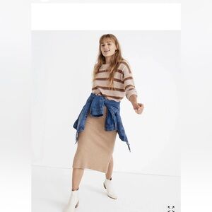 Madewell Merino Wool Sweater Skirt
